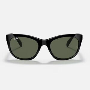 Rayban RB4216 56mm Women's Sunglasses Polished Black/Dark Green